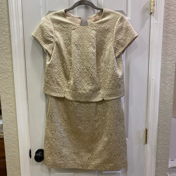 Tory Burch gold dress EUC - Picture 2 of 7